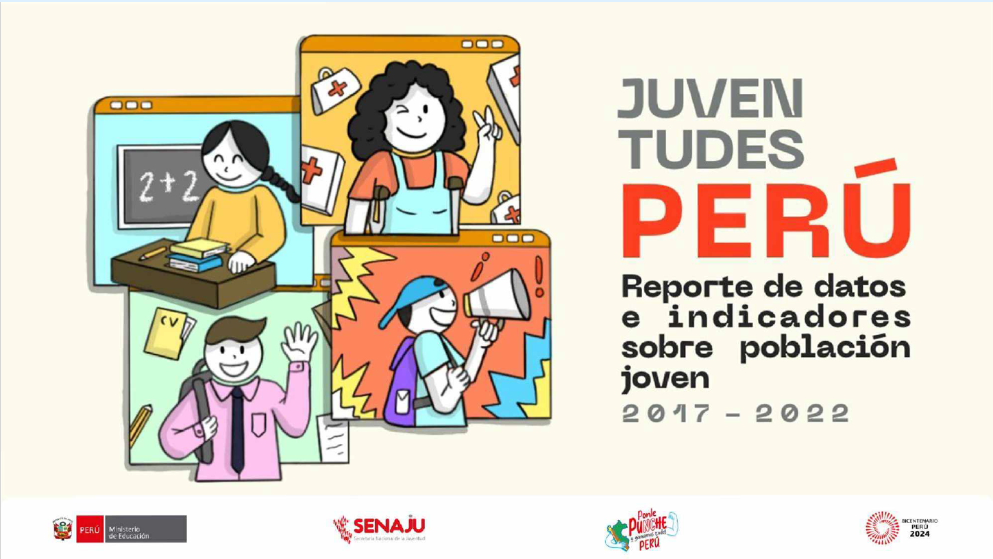 Portada de Reporte_datos_indicadores_poblacion_joven 2017-2022 Perú