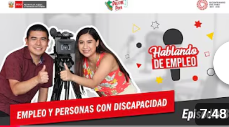 Portada de Hablando de empleo: Empleo y personas con discapacidad. Perú