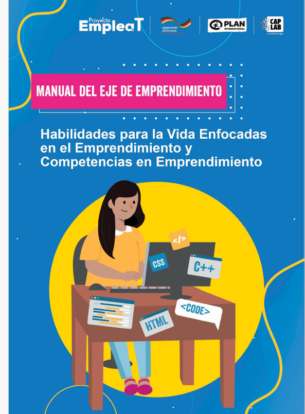 Portada de Cuaderno de Trabajo de Emprendimiento. Perú Habilidades Para La Vida y Competencias Para El Emprendimiento